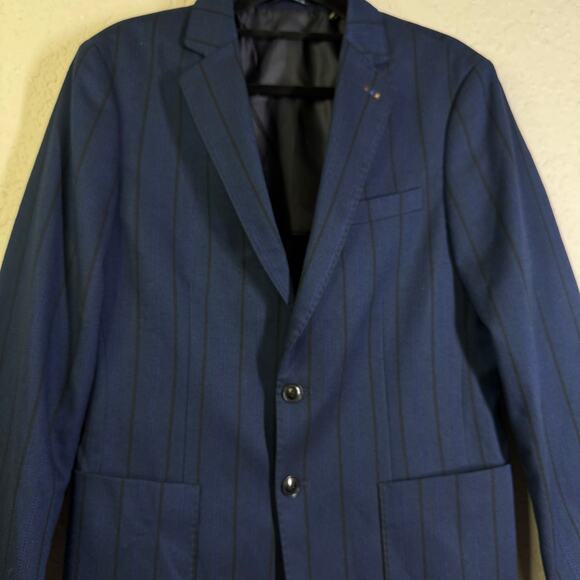 SCOTCH & SODA Blazer Medium Classic Structured Single Breasted Yarn Dyed Stretch - Picture 8 of 16